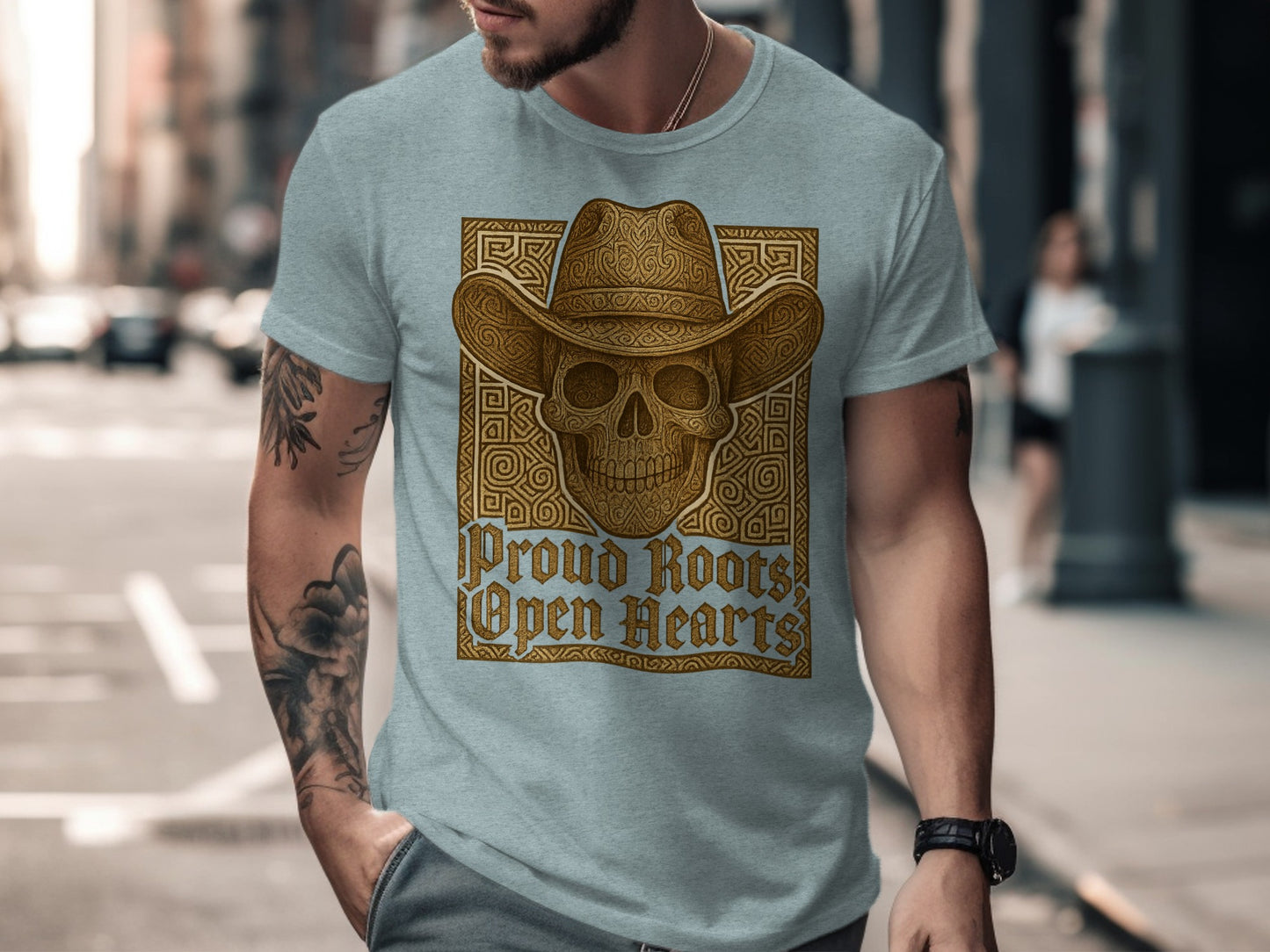 Proud Roots Open Hearts Skull Graphic Tee