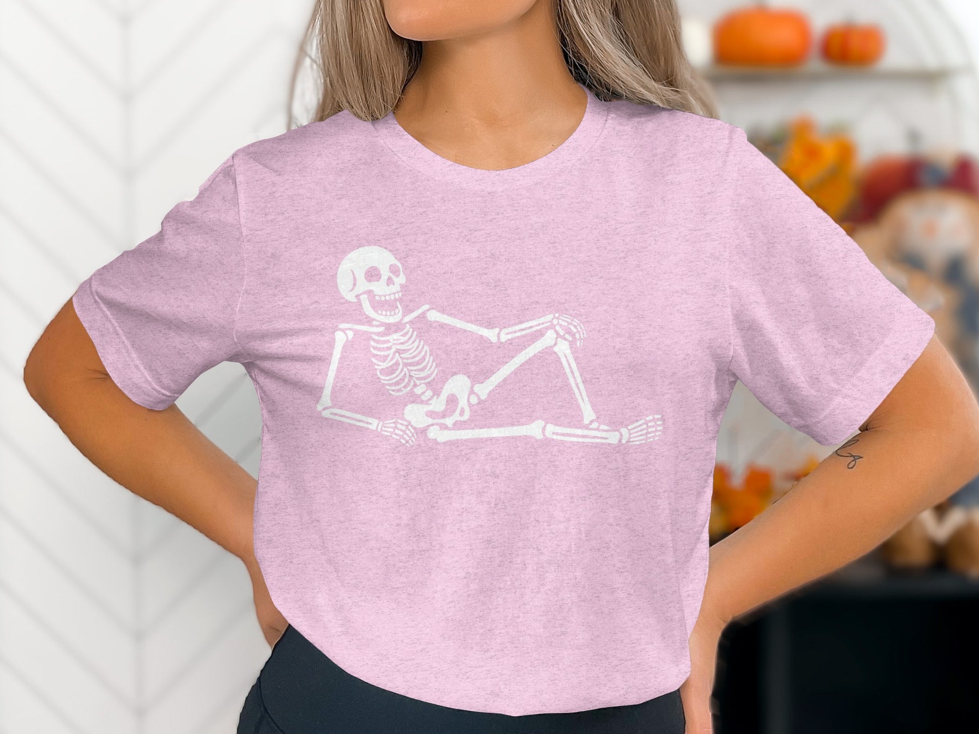 Relaxing Skeleton Graphic Tee Casual Wear product type