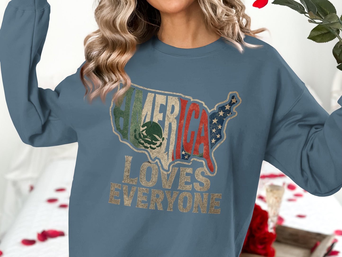 America Loves Everyone Graphic Sweatshirt product