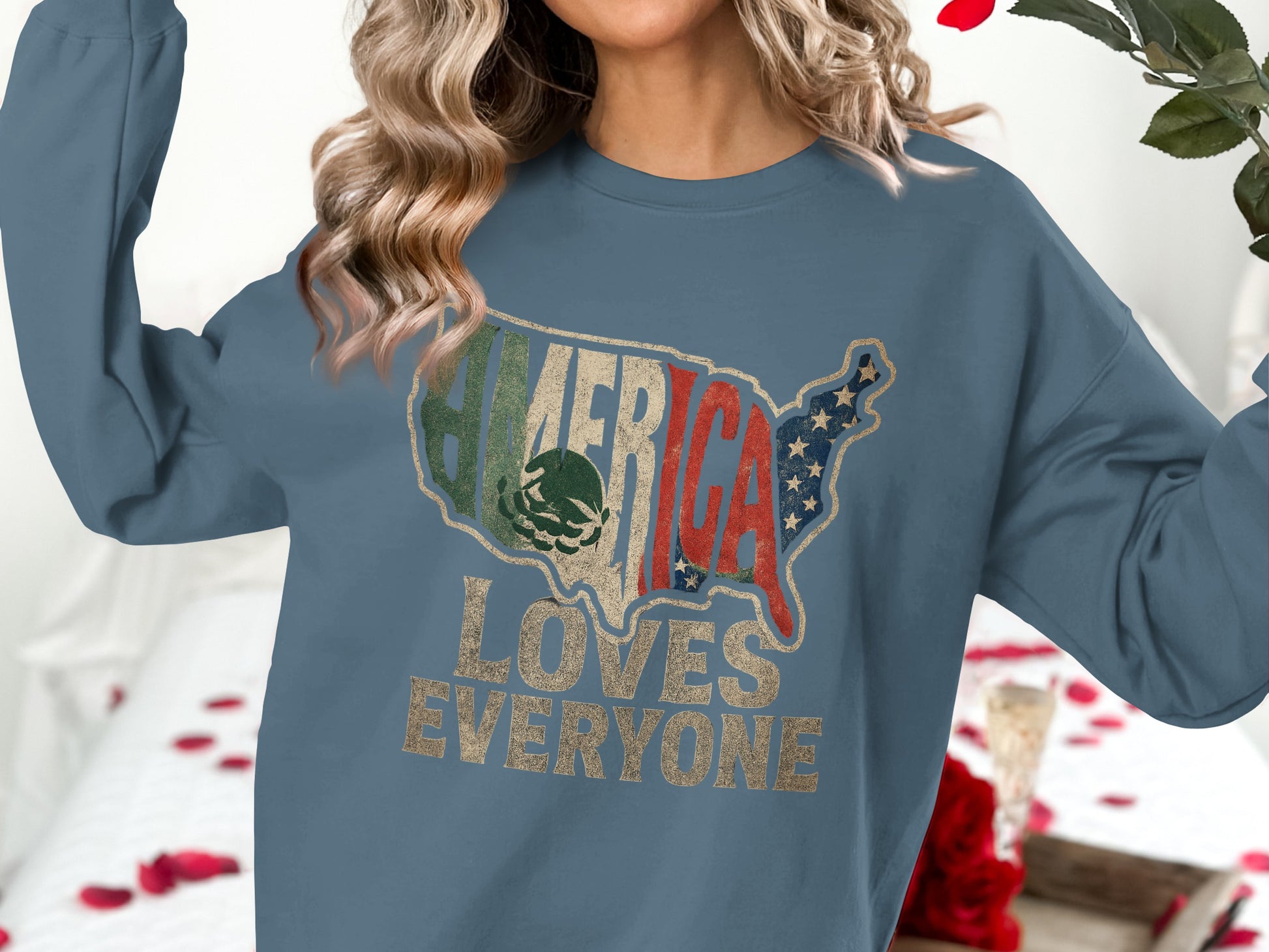 America Loves Everyone Graphic Sweatshirt product