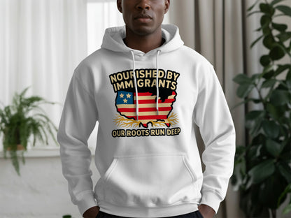 Nourished by Immigrants Our Roots Run Deep Hoodie product