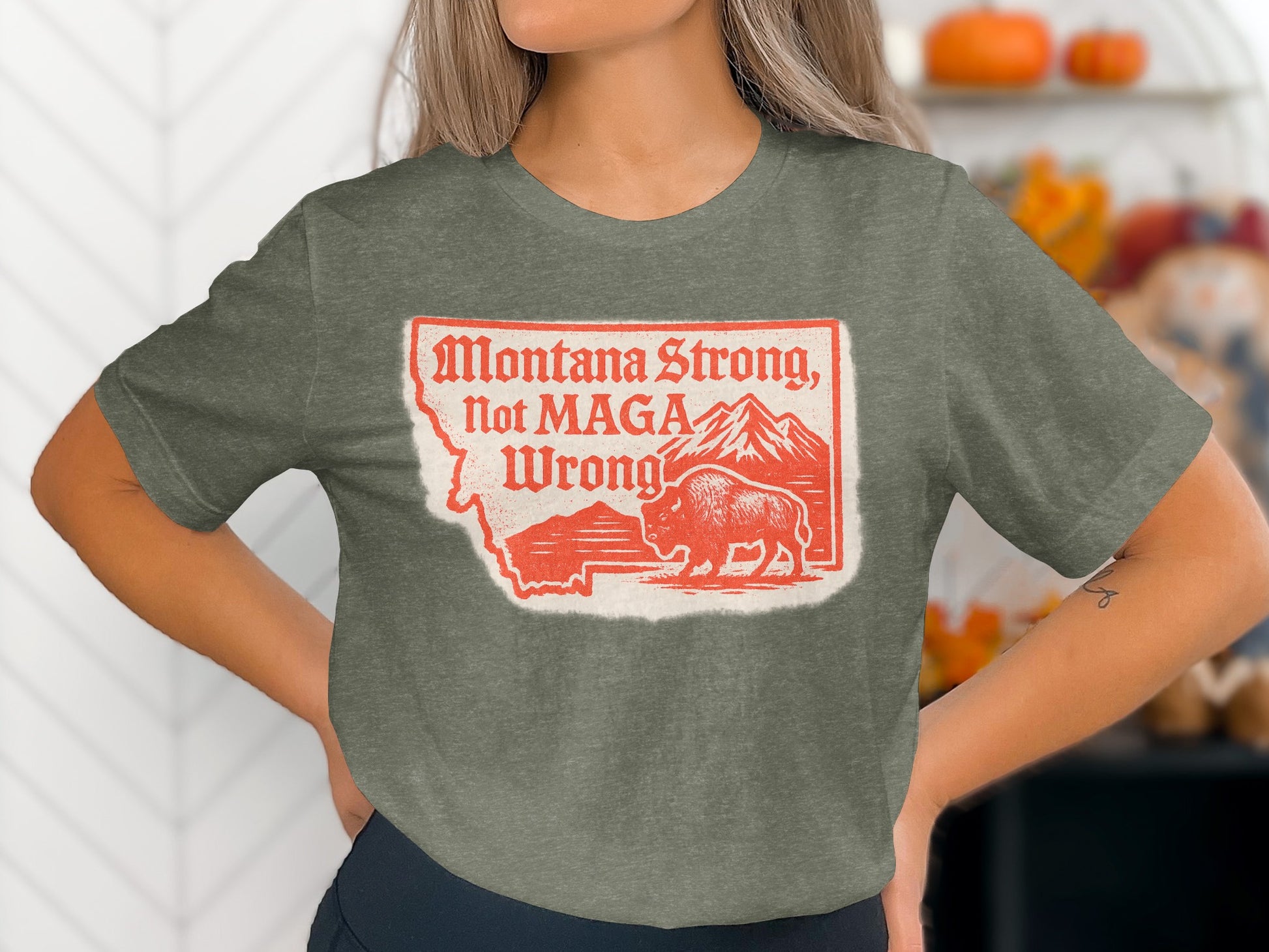 Montana Strong Not MAGA Wrong T Shirt product