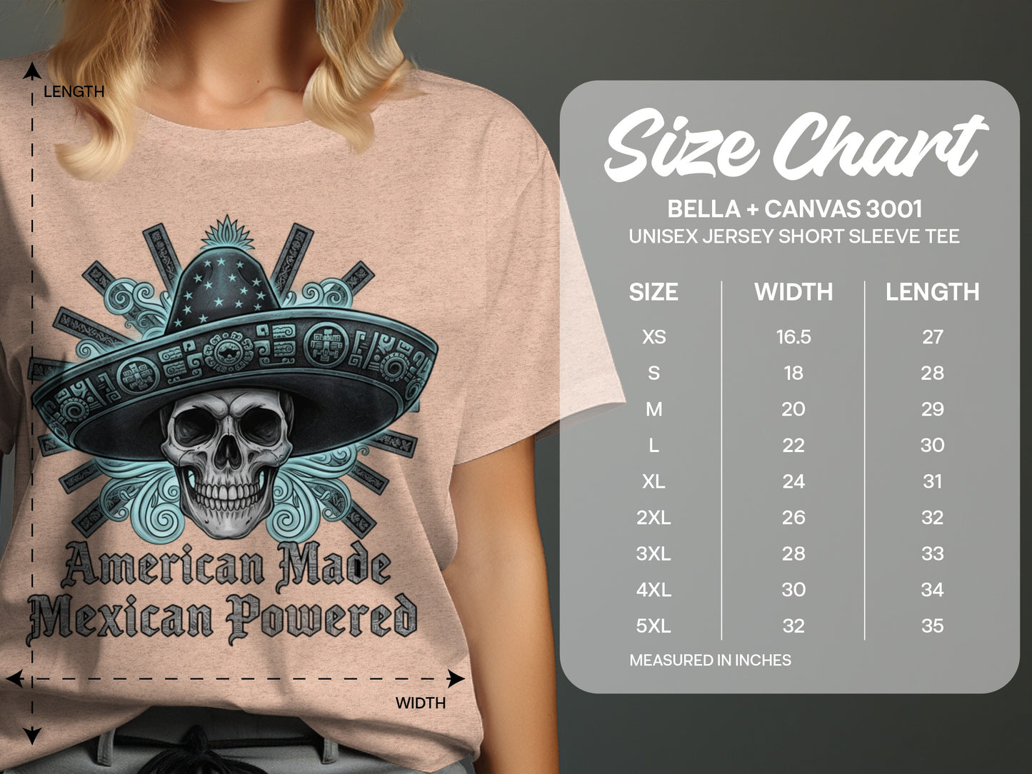 American Made Skull Sombrero Graphic T-Shirt