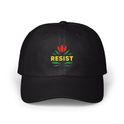 Resist Lotus Embroidery Black Cap product