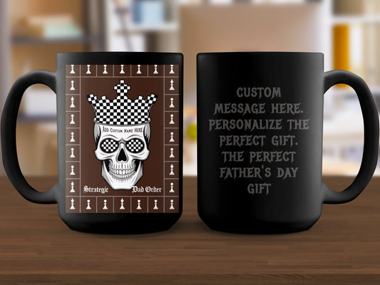 Skull Chess Crown Father's Day Gift Mug product