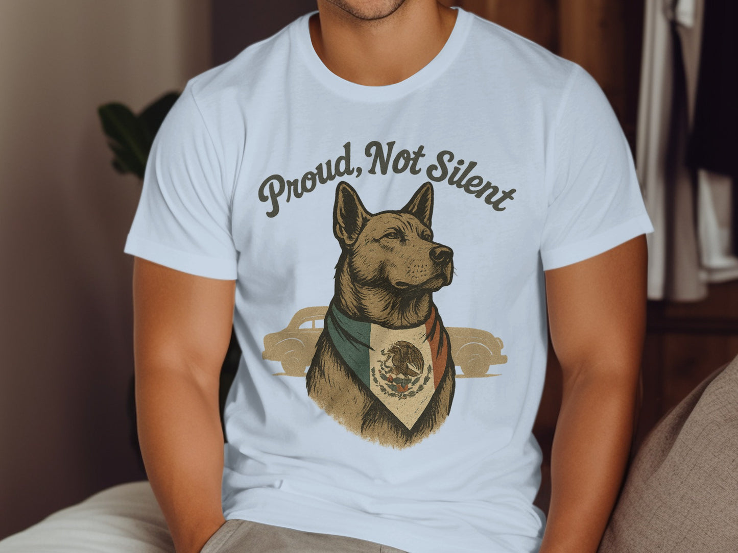 Proud Not Silent Dog Graphic Statement Shirt product