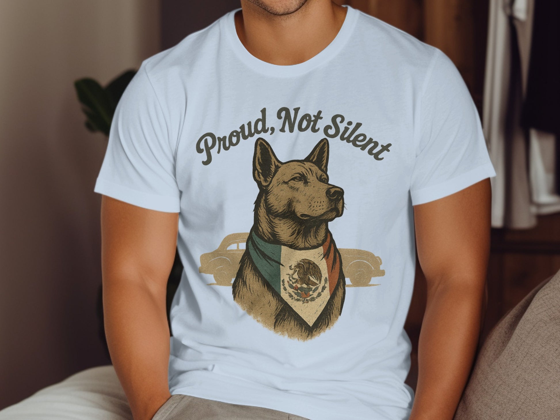 Proud Not Silent Dog Graphic Statement Shirt product