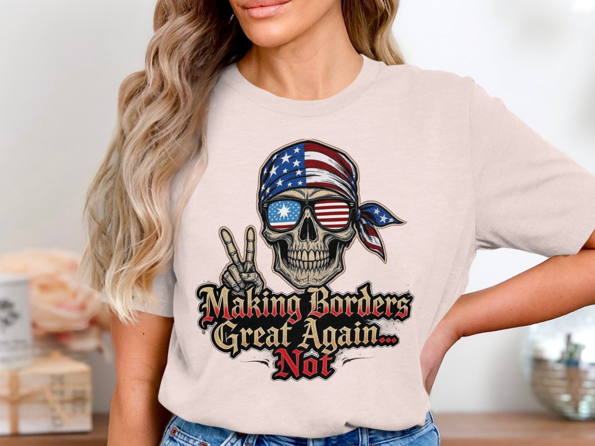 Making Borders Great Again Not Skull T-Shirt product