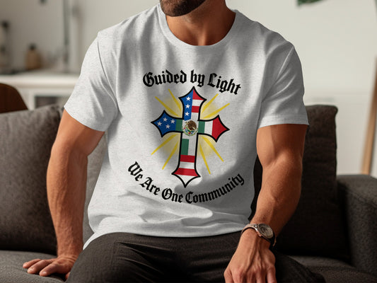 Guided by Light We Are One Community T-shirt product type