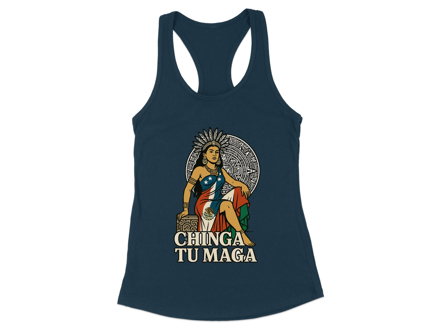 Chinga Tu Maga Graphic Racerback Tank Top Product
