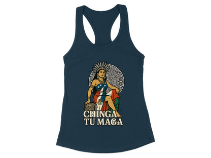 Chinga Tu Maga Graphic Racerback Tank Top Product
