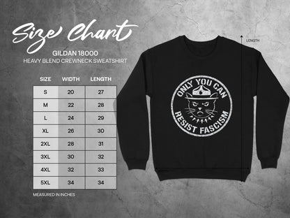 Only You Can Resist Fascism Graphic Sweatshirt product type