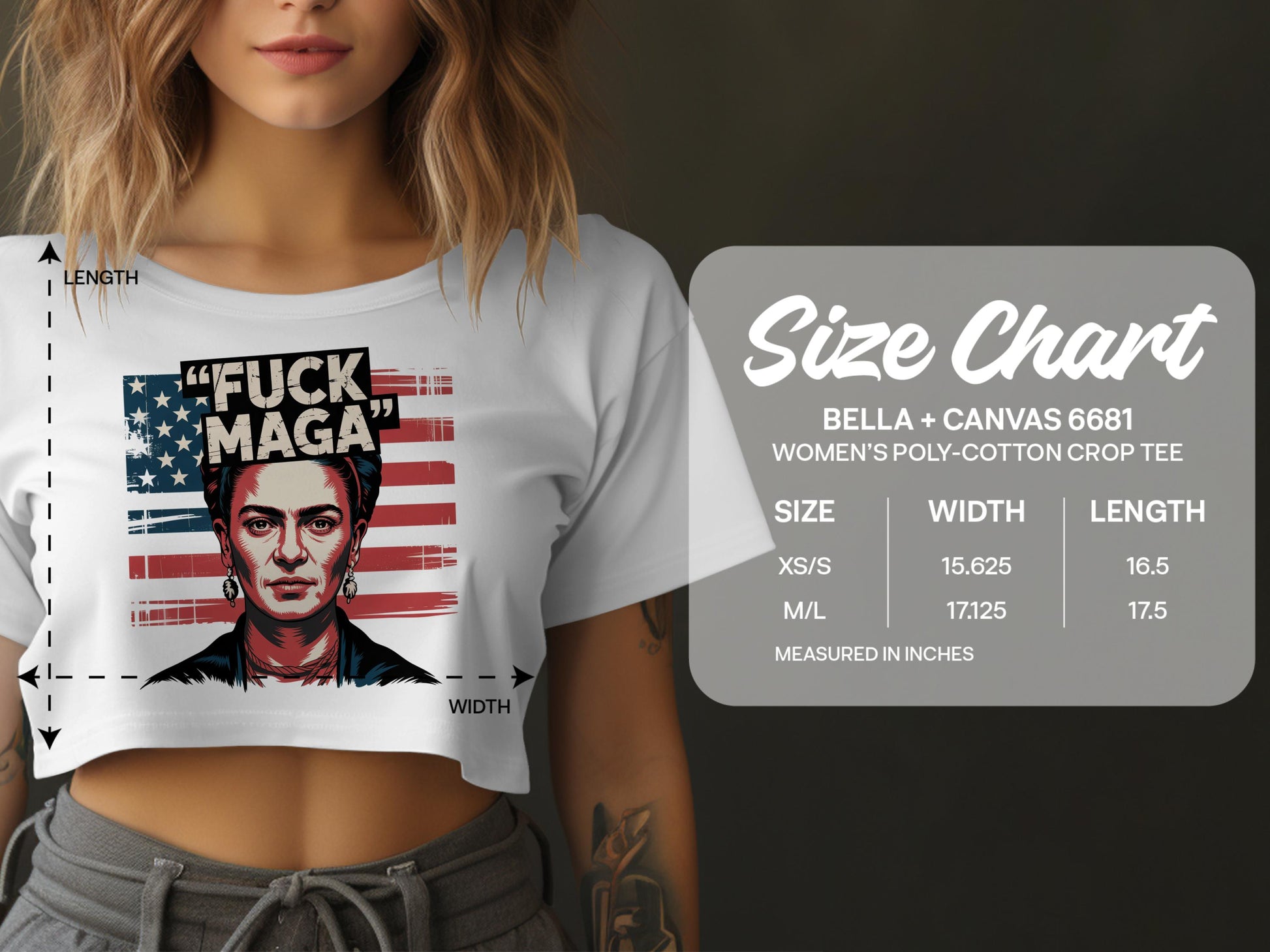 Inspirational Frida Kahlo Graphic Crop Tee product