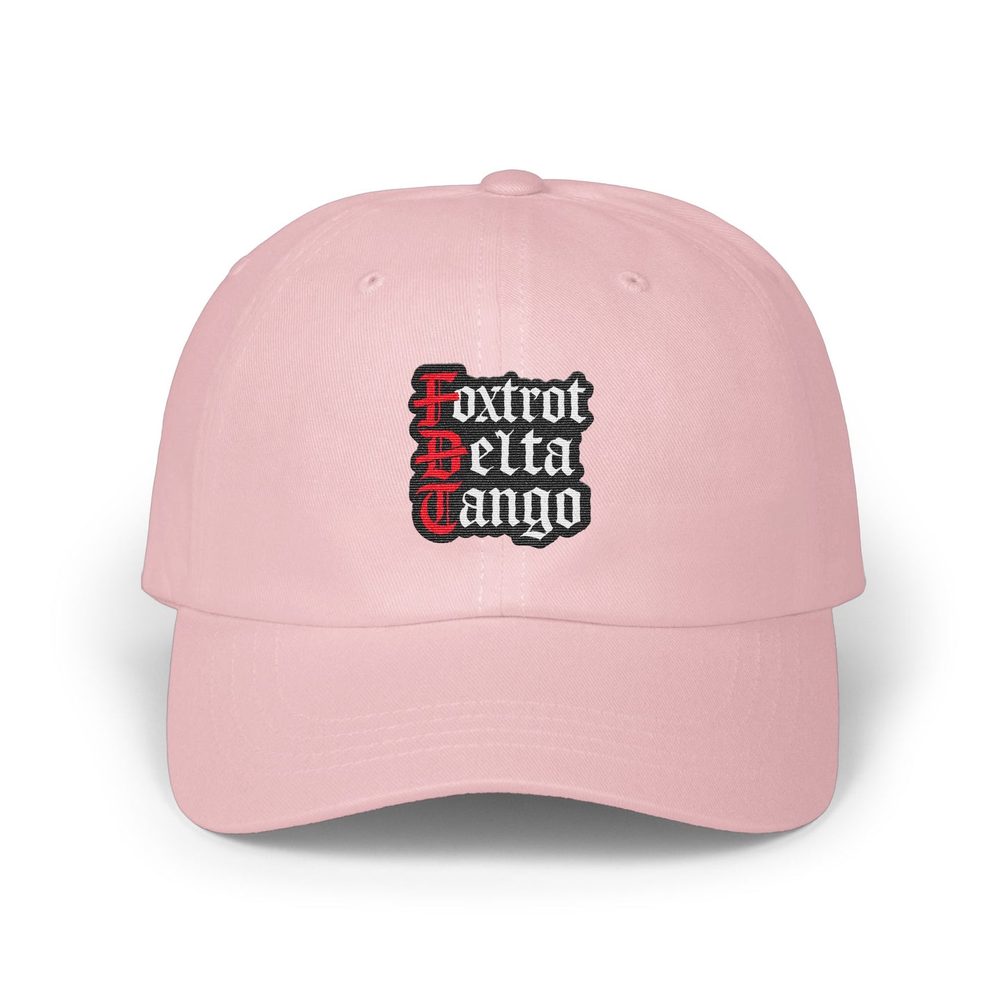 Stylish Foxtrot Delta Tango Embroidered Cap product type