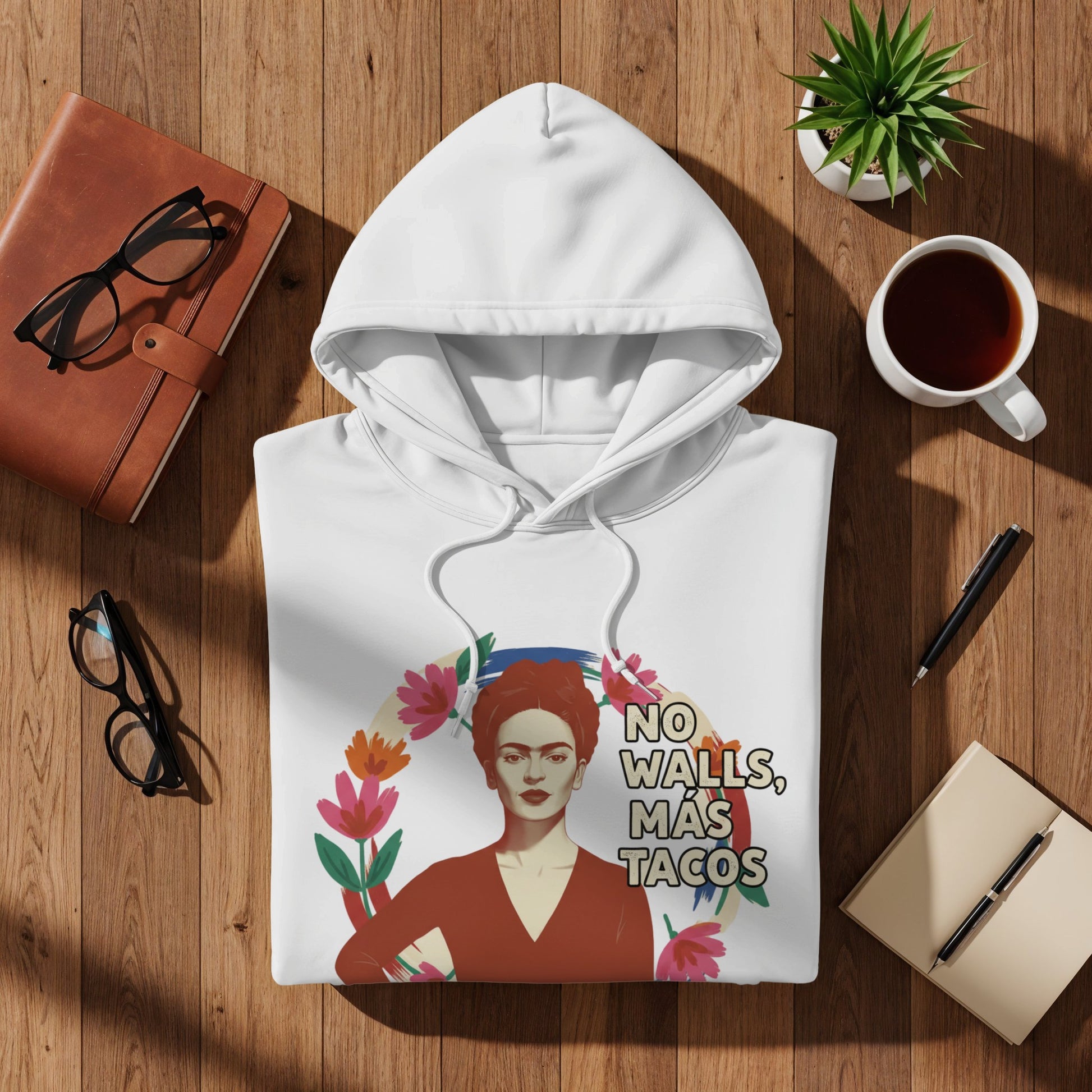 No Walls Mas Tacos Print Hoodie