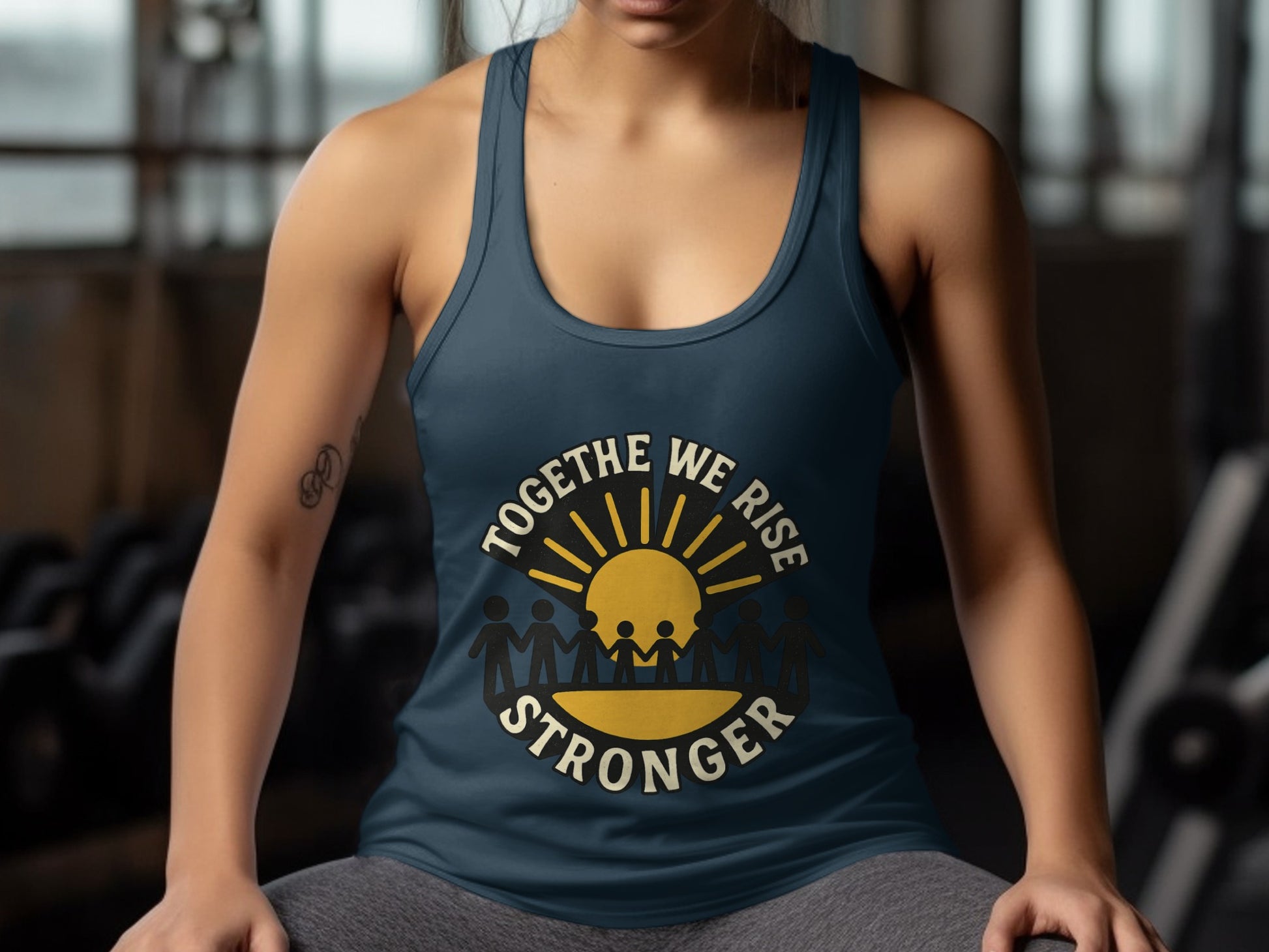 Together We Rise Stronger Motivational Tank Top