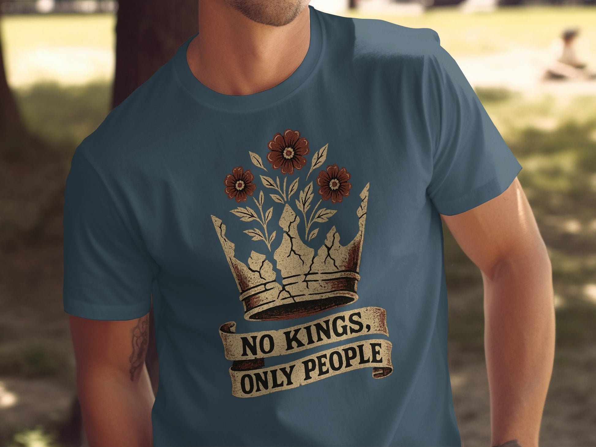 Unique No Kings Only People Graphic Tee product