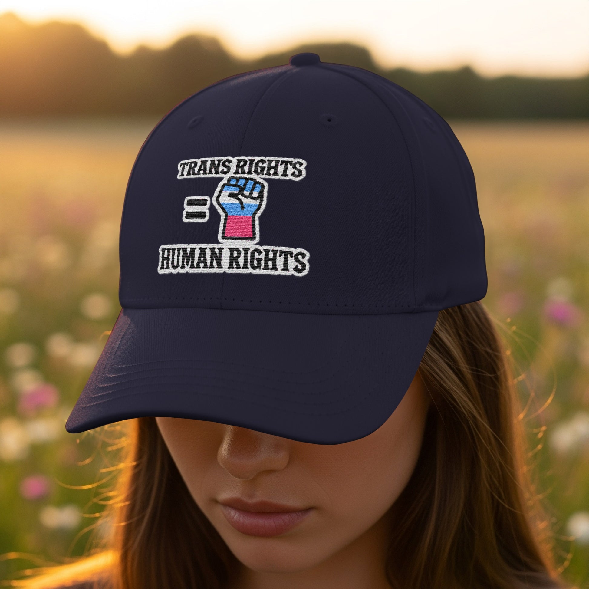Trans Rights Human Rights Statement Hat product type