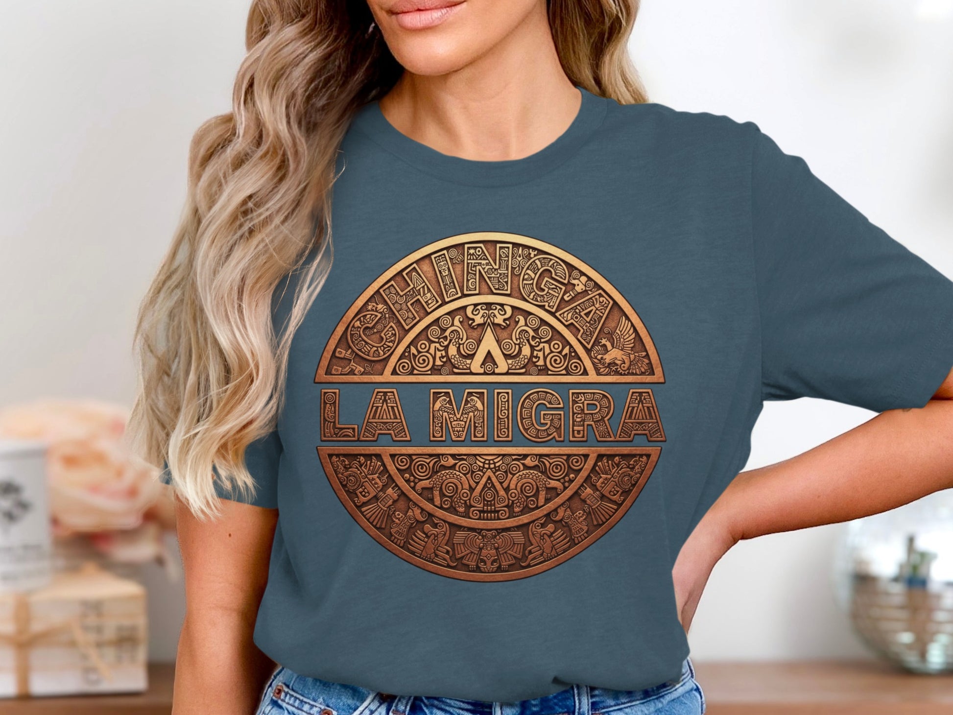 Chinga La Migra Graphic Style Design T-Shirt product