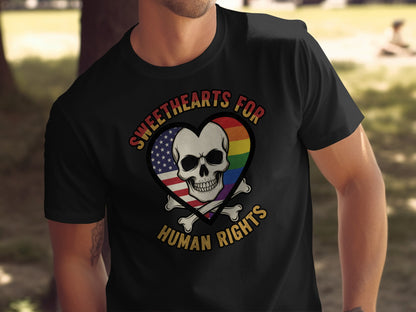 Sweethearts For Human Rights Skull Design Shirt