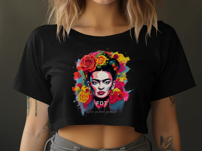 Artistic Portrait Graphic Women Crop Top product type