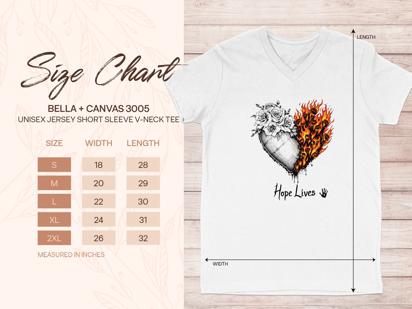 Hope Lives Heart and Flames Graphic T-Shirt product