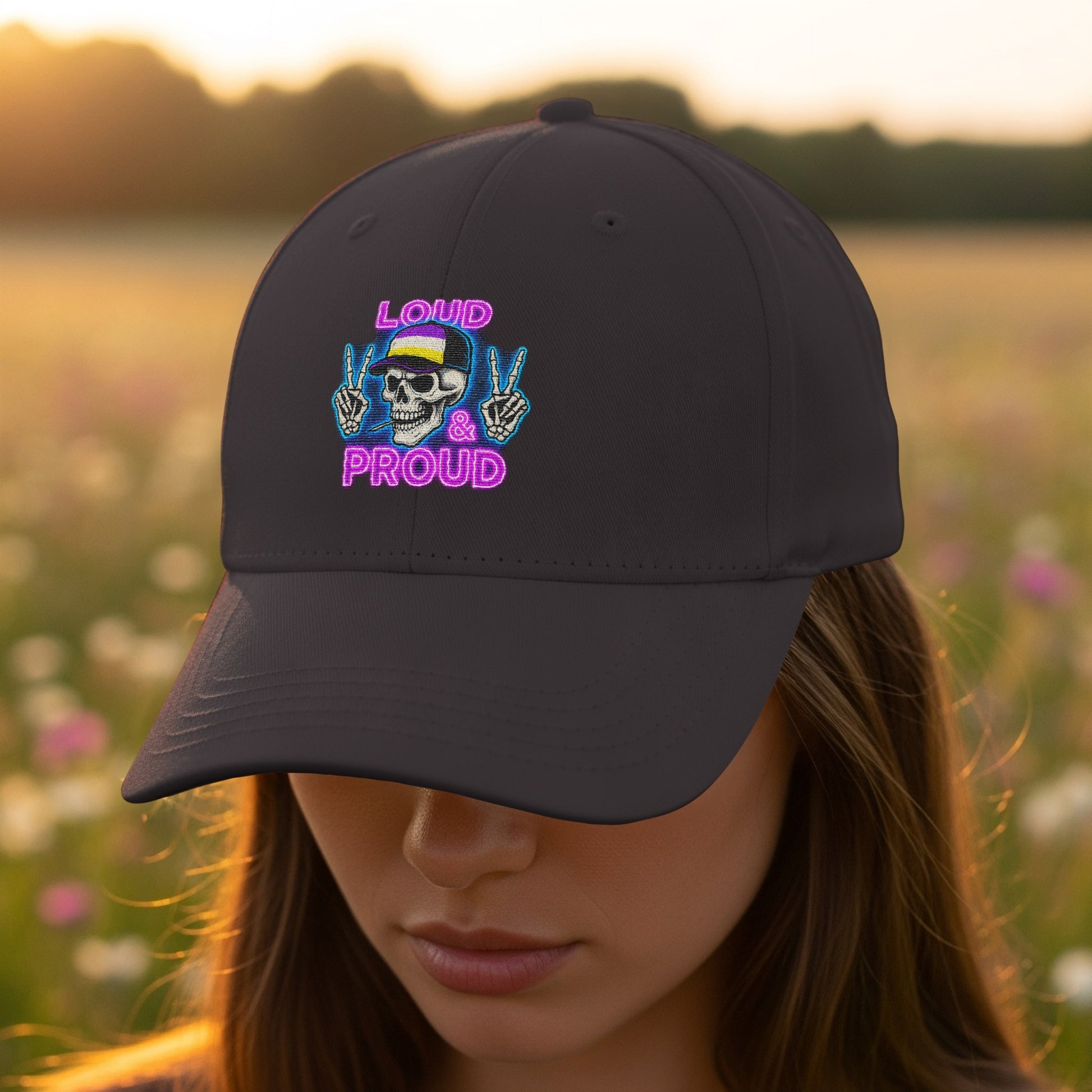 Loud and Proud Skull Embroidered Cap product