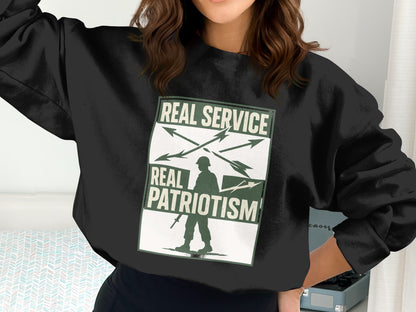Real Service Real Patriotism Graphic Sweatshirt product