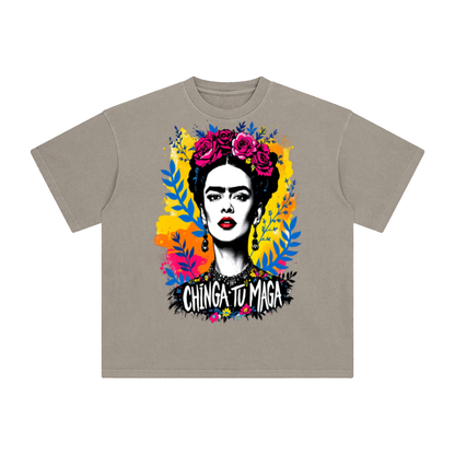 Frida Kahlo Chinga Tu Maga Enzyme Washed T-Shirt