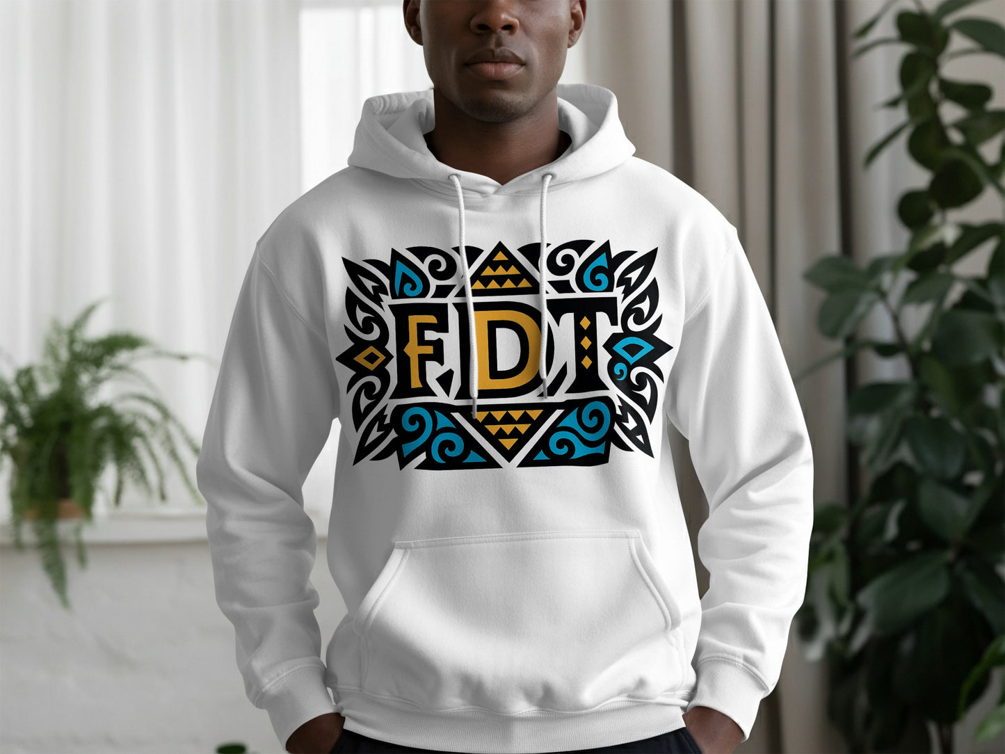 Stylish Geometric Tribal Pattern Hoodie product