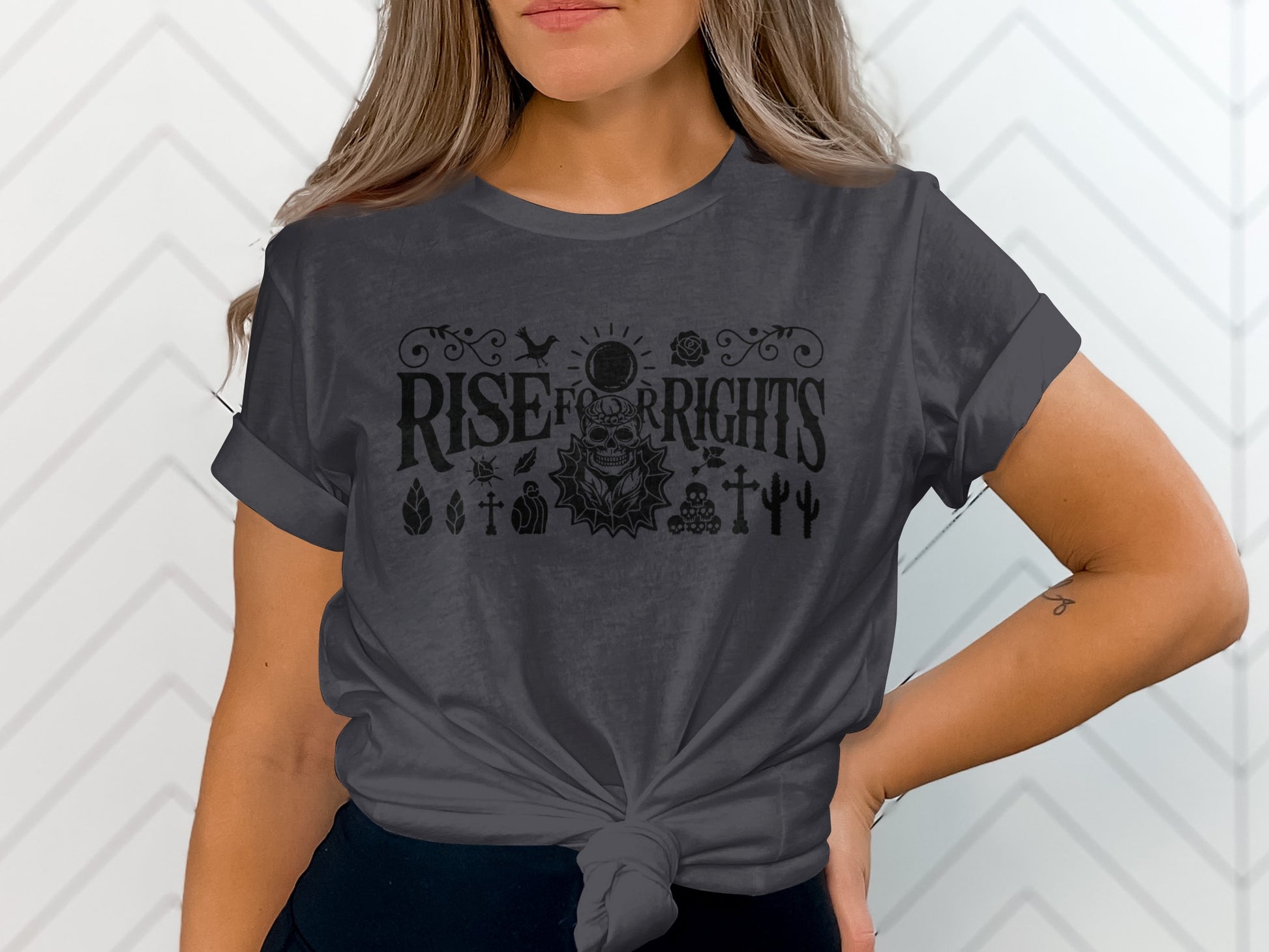 Rise for Rights Graphic Tee with Unique Design