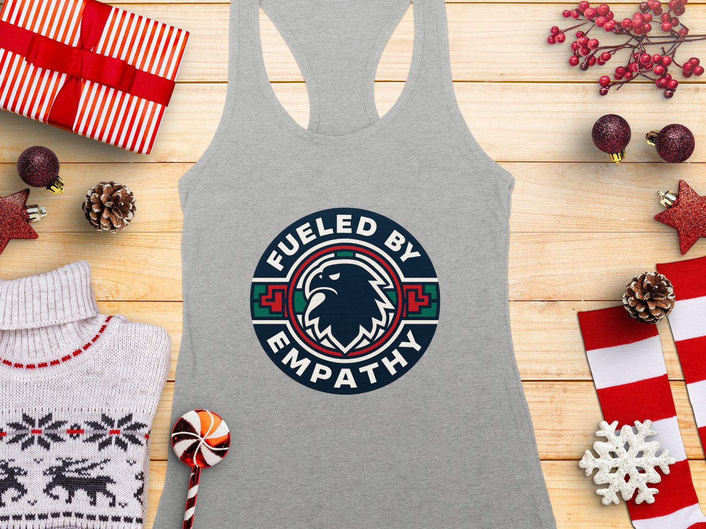 Fueled by Empathy Eagle Graphic Tank Top