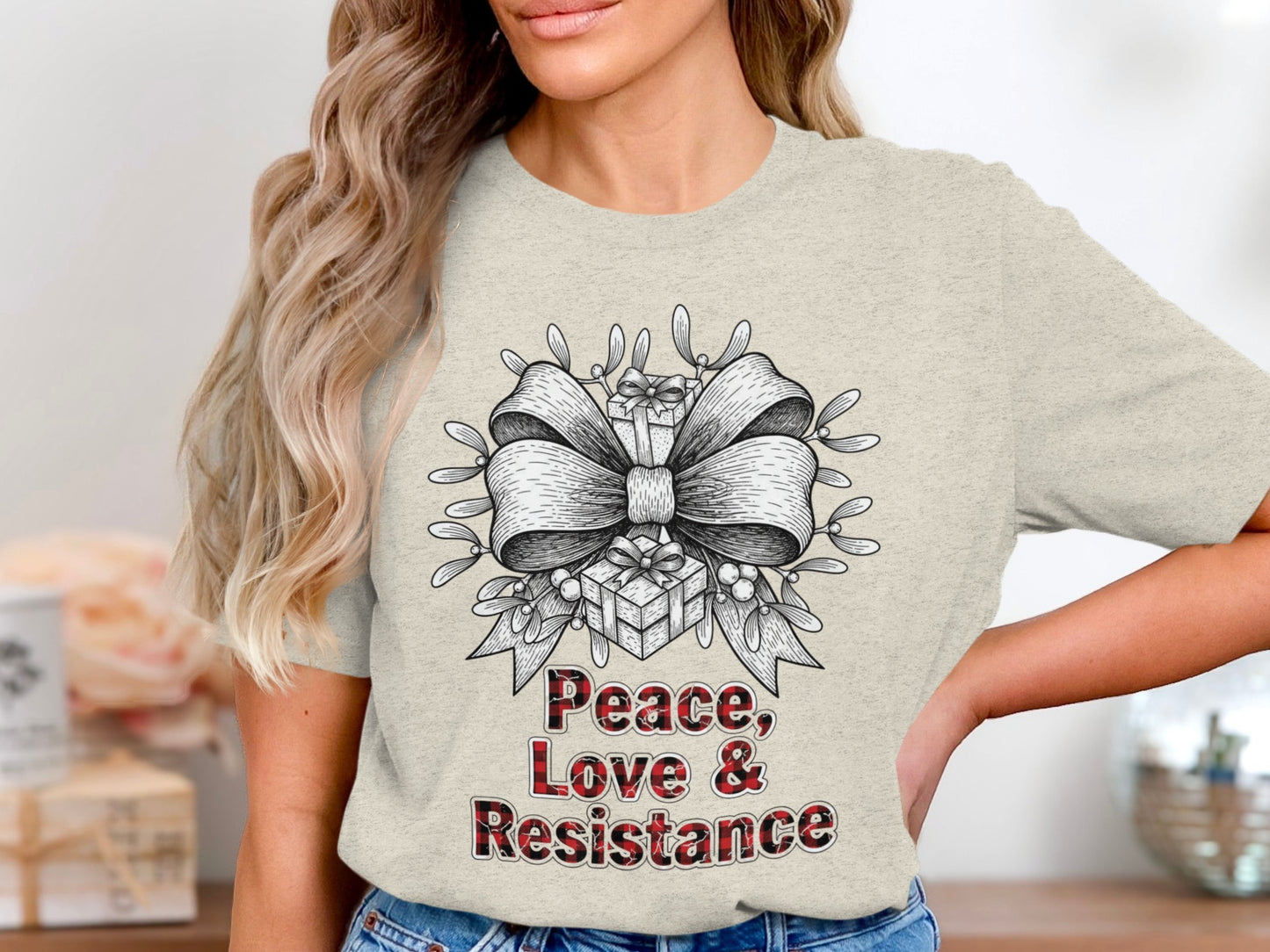 Peace Love & Resistance Graphic T-Shirt