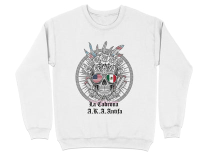 La Cabrona AKA Antifa Skull Graphic Sweatshirt