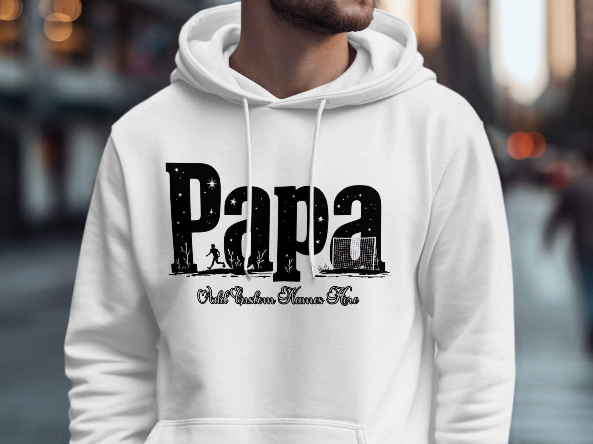 Papa Wild Nature Theme Hooded Sweatshirt product