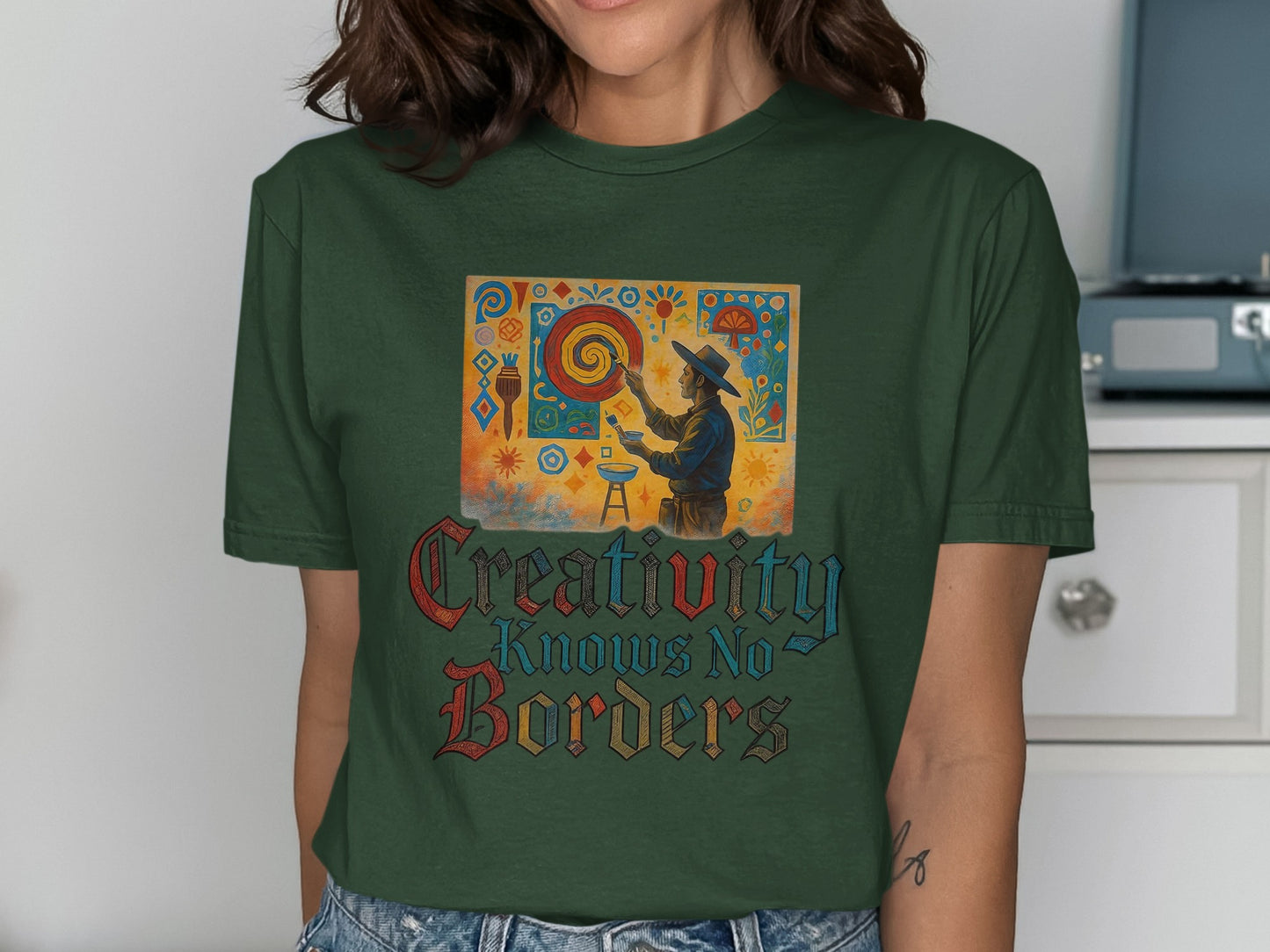 Creativity Knows No Borders Graphic Tee product