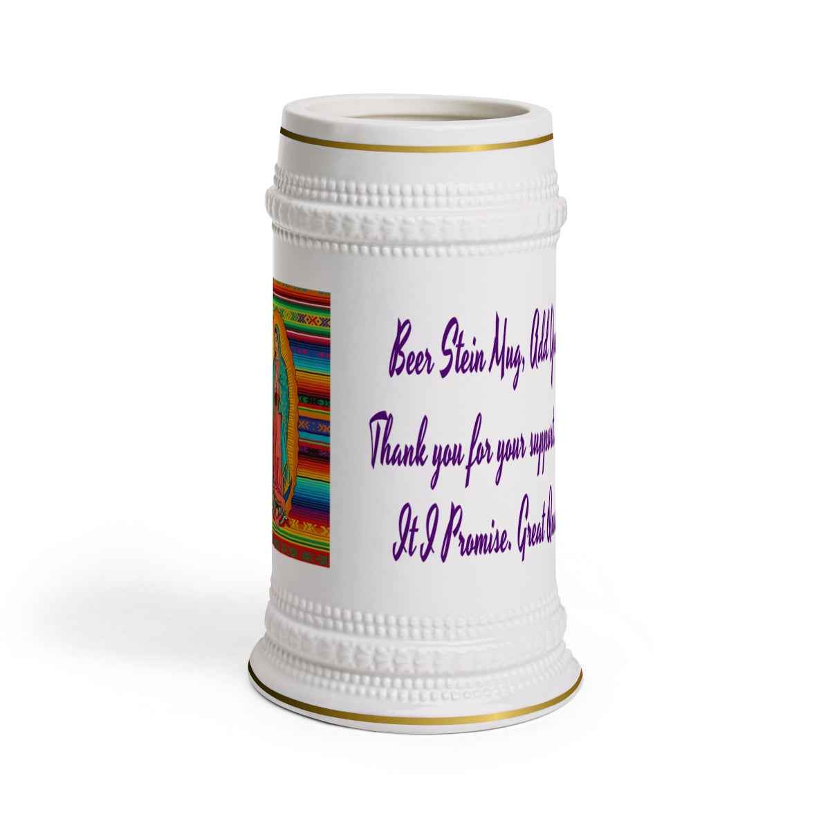 Personalized Ceramic Coffee Mug, Virgin of Guadalupe Mug, Colorful Religious Gift, Dishwasher & Microwave Safe, Customizable Design