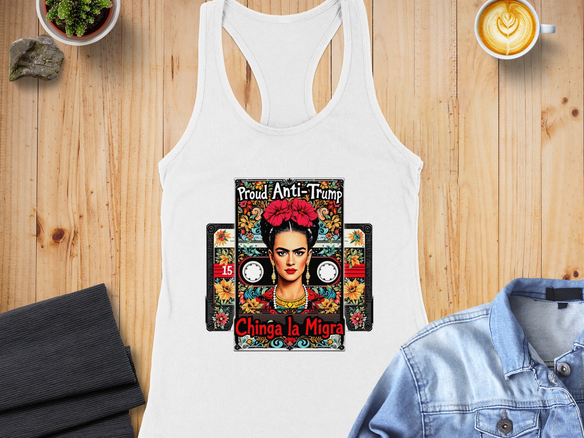 Proud Anti Trump Chinga La Migra Women's Tank Top