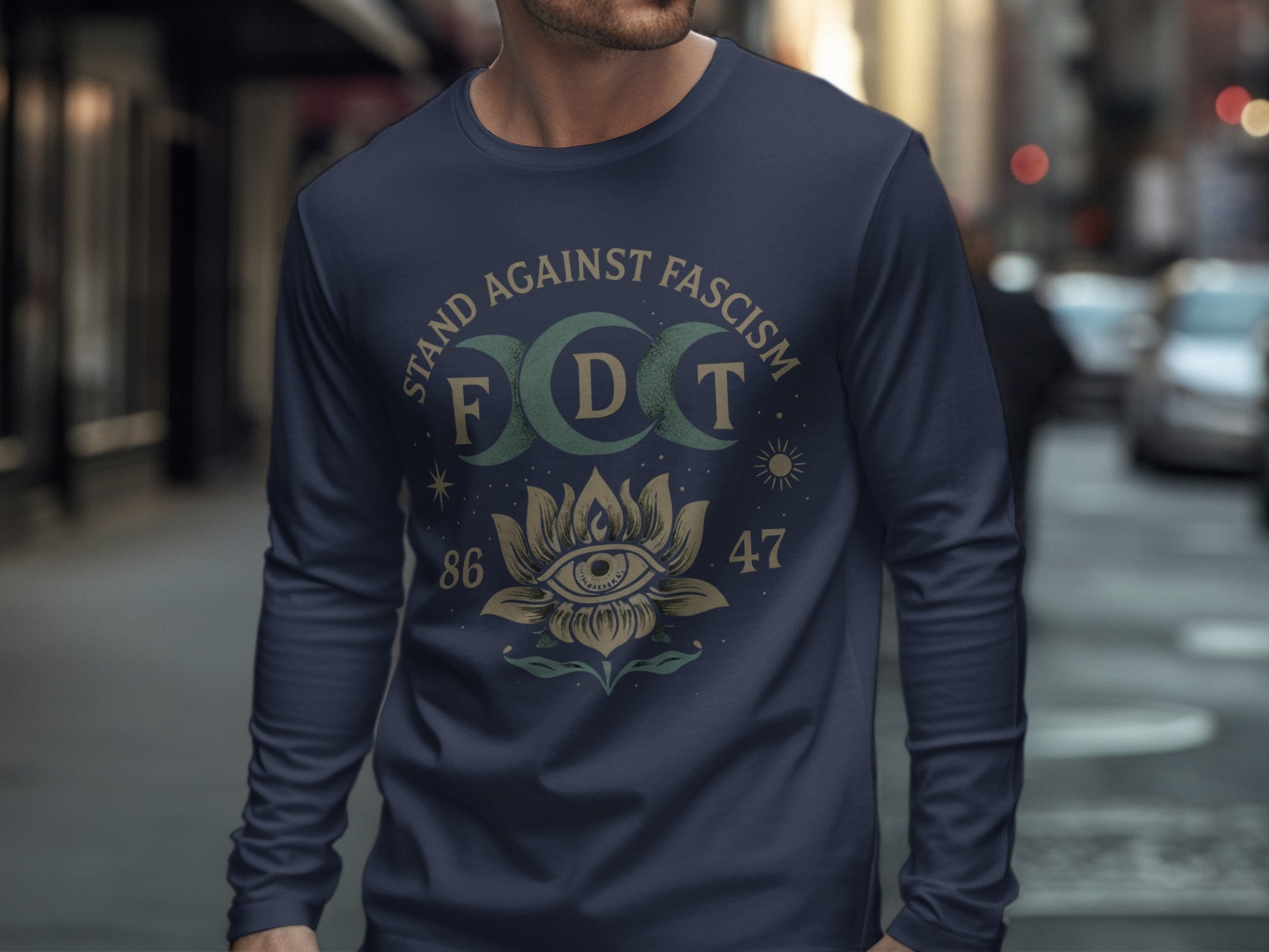 Stand Against Fascism FDT Eye Graphic Long Sleeve Product