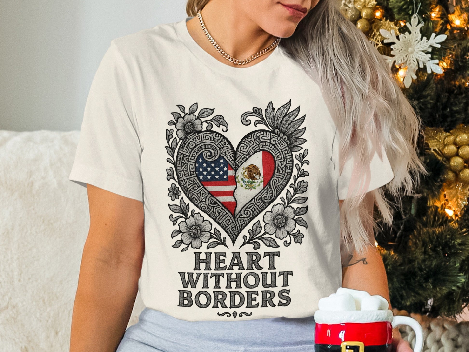 Heart Without Borders Graphic T-shirt Design