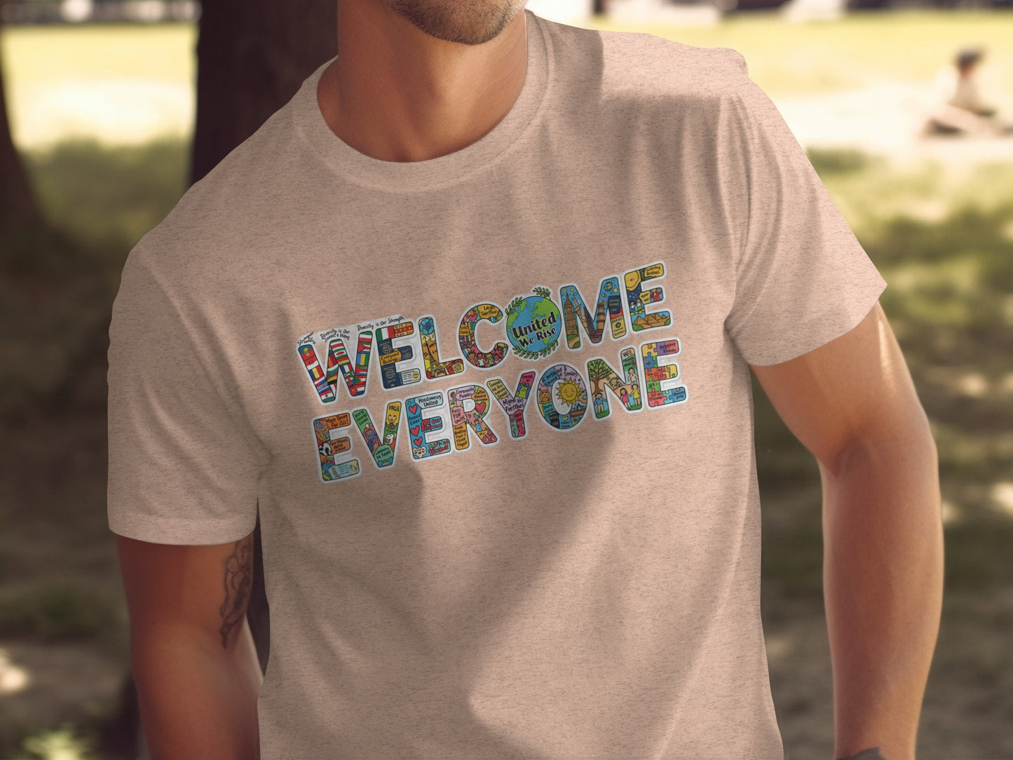 Welcome Everyone Graphic Short Sleeve Tee