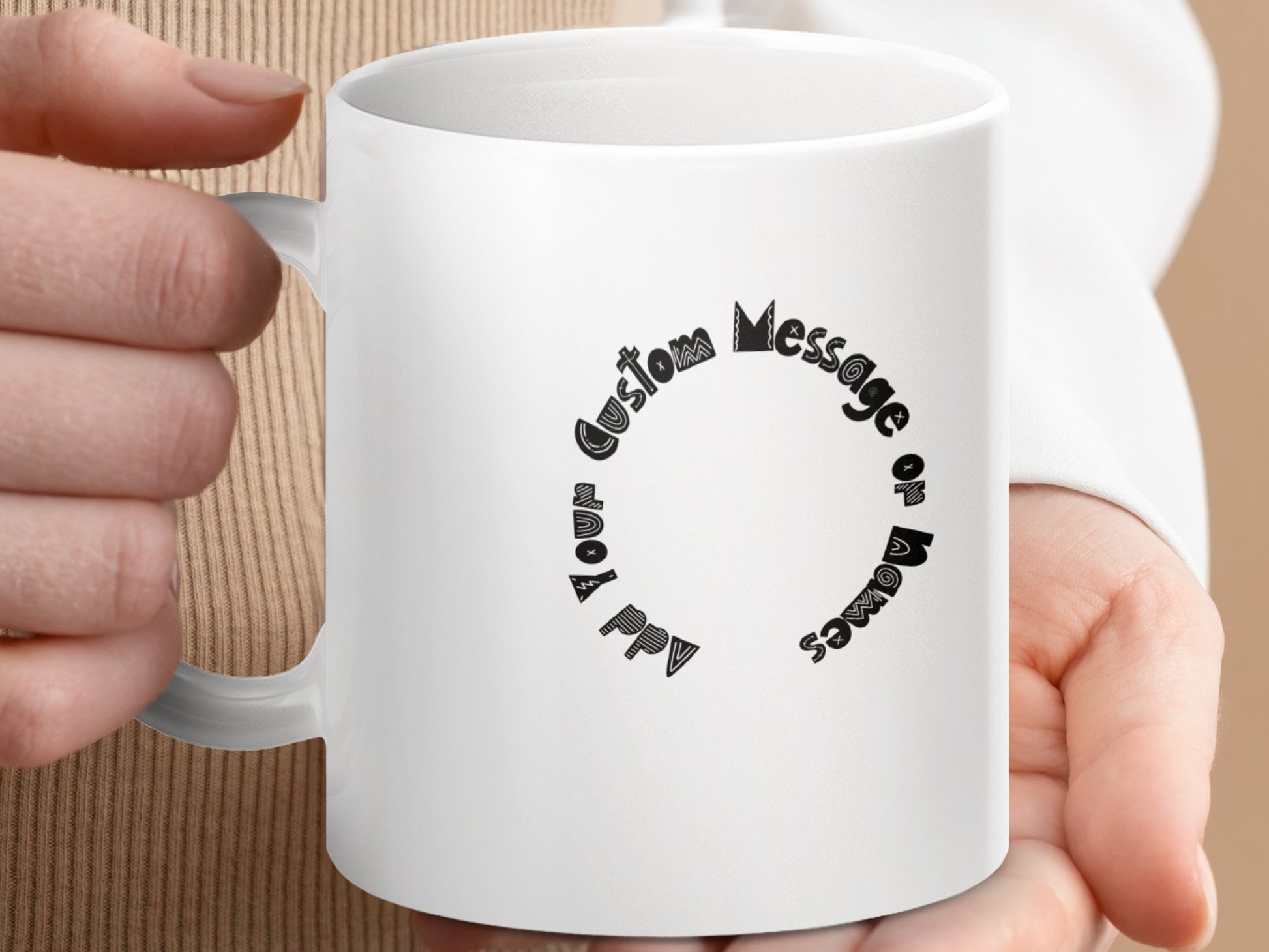 Personalized Custom Message or Name Mug product