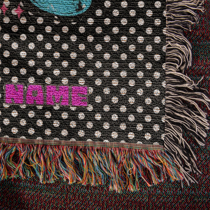 Custom Mother's blanket, add your personalization to Woven Blanket, amazing quality
