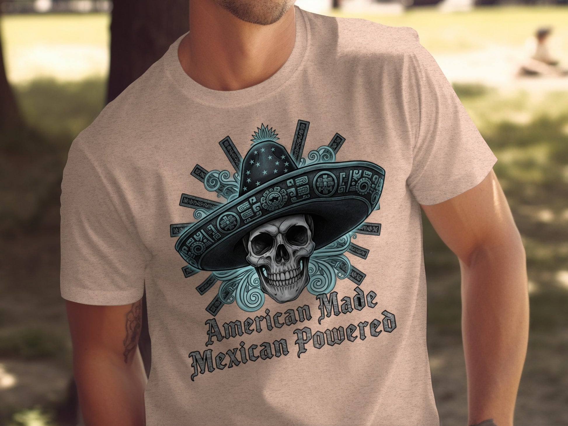 American Made Mexican Powered Skull T-Shirt