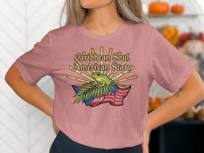 Caribbean Soul American Story Graphic T-shirt