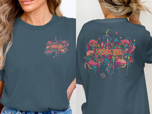 Stylish Fuck ICE Graphic Tee Shirt