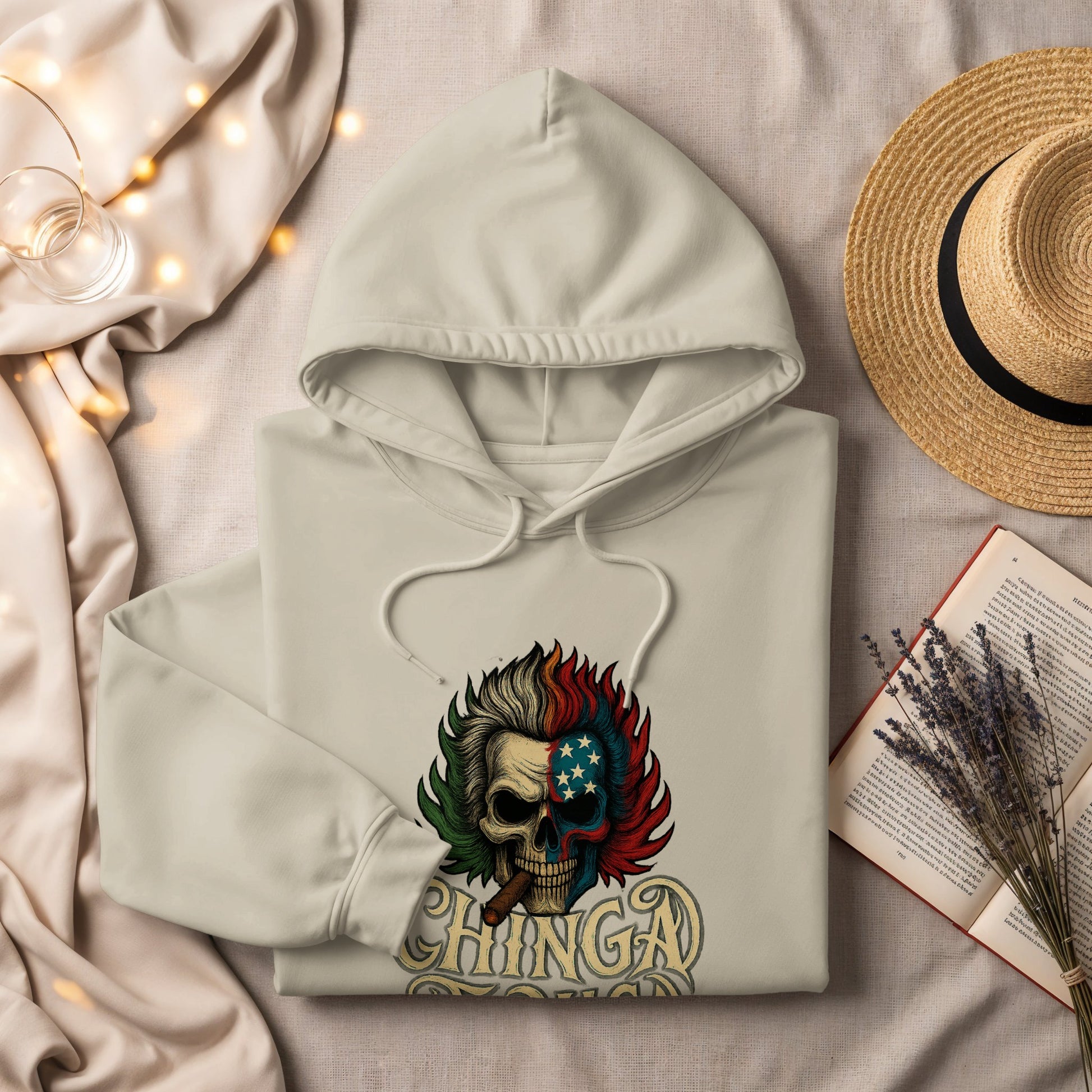 Chingao Calavera Hoodie Unique Skull Shirt product type