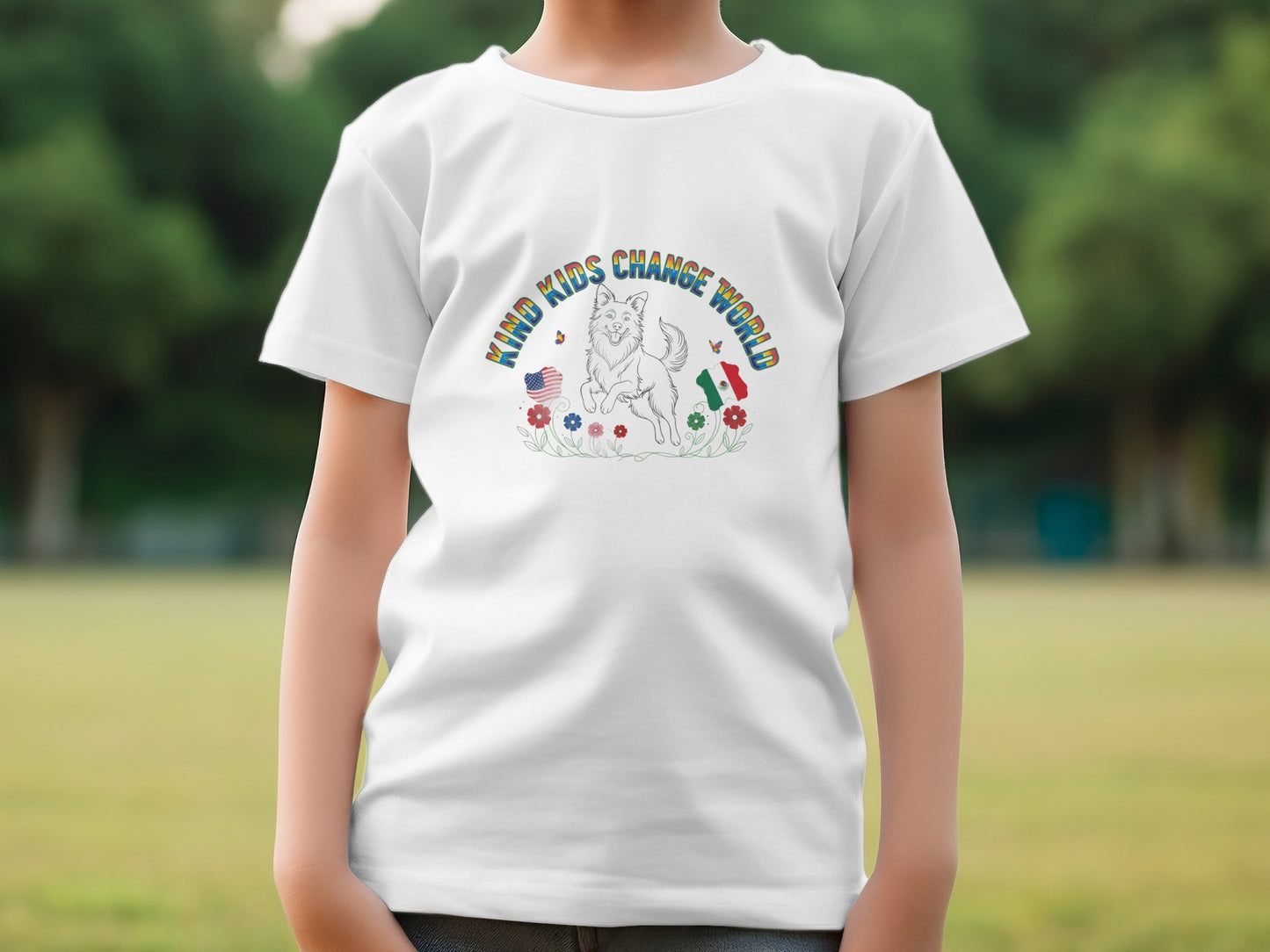 Kind Kids Change World Tshirt for Youth Casual Wear