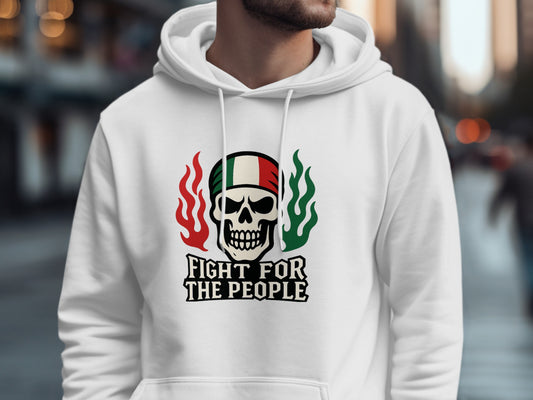 Fight For The People Skull Graphic Hoodie product