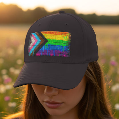 Colorful Geometric Design Cap for a Stylish Product